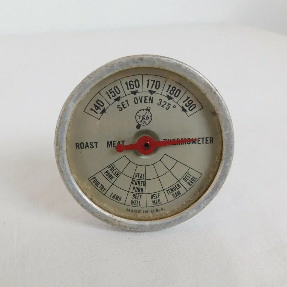 Lot of 5 Roast Meat Dial Thermometers Ohio TCA Cooper Farberware Aluminum Korea